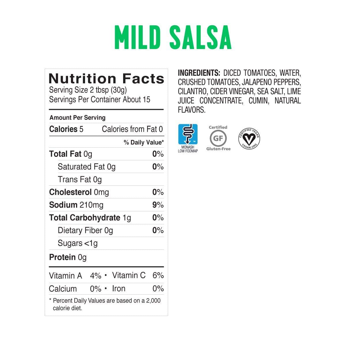 Fody Food Company Mild Salsa, 16 OZ