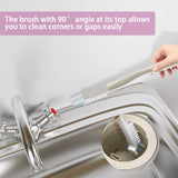CN1ST 6 PCS Cleaning Brush, Scrub Brush Set for Kitchen and Bathroom Household Use with Various Brushes for Cleaning Dishes, Tiles, Corners and Floors