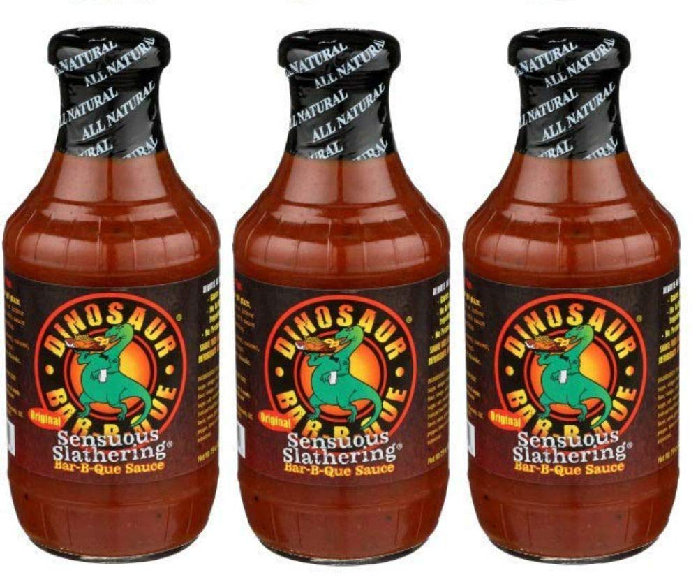 Dinosaur Bar-B-Que (Barbecue/BBQ) Sauce - Original Sensuous Slathering - 19 Oz. (3 Pack of 3)