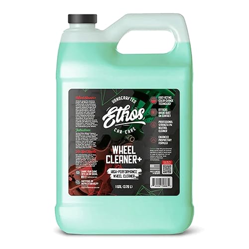 Ethos Wheel Cleaner - Car Wheel Cleaner Spray - Rim Cleaner Spray Brake Dust, Iron Remover - Color Change Technology - Professional Strength Formula