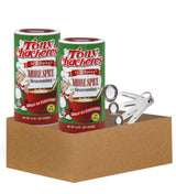 Tony's Seasoning - 2x Tony Chachere's More Spice 14 oz Bundle with Stainless Steel Measuring Spoon Set - Spicy Creole Seasoning for Cajun Cooking