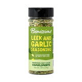 Benissimo Leek & Garlic Seasoning, Flake & Granule Blend for Chicken, Seafood, Vegetables, Pasta, Soups, Dips, Sauces, Roasting & Grilling with Pet