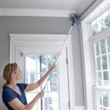 Unger Connect and Clean Dusting Kit with 4' Steel Pole, Features Microfiber Duster, Cobweb and Corner Duster and Wide Blind Duster, High-Access