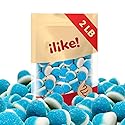 Blue Raspberry Puffs Gummy Candy | 2-Pound Bag | Baby Shower Treats