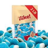 Blue Raspberry Puffs Gummy Candy | 2-Pound Bag | Baby Shower Treats