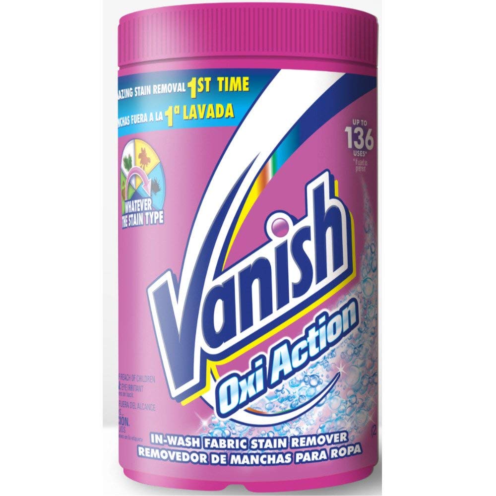 Vanish Oxi Action In-Wash Powder Fabric Stain Remover, 1.35 kg. (Pack of 2)