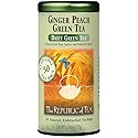 The Republic of Tea - Ginger Peach Green Tea, 50 Tea Bags, Tin | Flavored Fruit Tea | Caffeinated