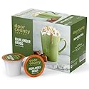 Door County Coffee Highlander Grogg Flavored Ground - 10 Count Single Serve Cups - Medium Roast - 100% Specialty Arabica - Flavored Gourmet - Caramel