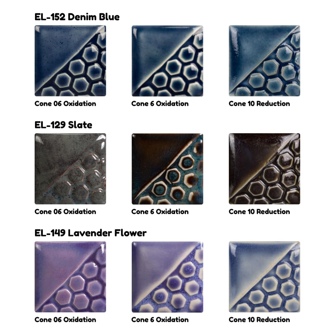 Mayco Elements Glazes 12-Pint Set 2 (ELUAK1), 12 Assorted Colors
