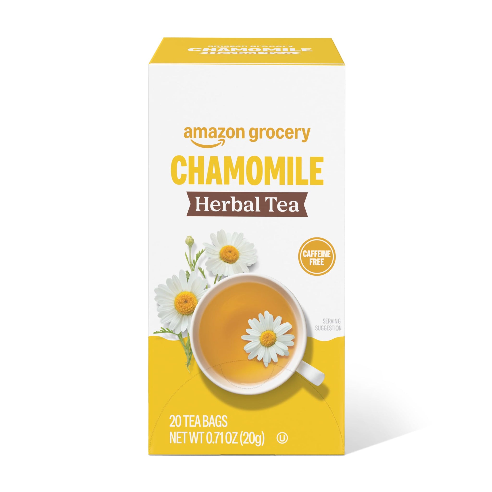 Amazon Grocery, Chamomile Herbal Tea Bags, 20 Ct