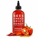 Bees Knees Spicy Honey | Wildflower Hot Honey Infused with Habanero Peppers | Gluten Free, Paleo Friendly | Foodie Gifts, Spicy Gift for Moms (12.5oz)
