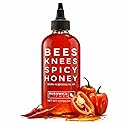 Bees Knees Spicy Honey | Wildflower Hot Honey Infused with Habanero Peppers | Gluten Free, Paleo Friendly | Foodie Gifts, Spicy Gift for Moms (12.5oz)