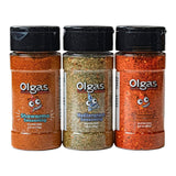 OLGA'S Seasoning Trio Bundle, Includes Snackers Blend, Mediterranean Herb Spice & Shawarma Seasoning, 3 Flavorful Spice Blends for Snacks, Grilled
