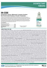 Theochem Laboratories in-Cide Multi Surface Fresh Disinfectant Cleaner (1 Gallon 2 Pack).