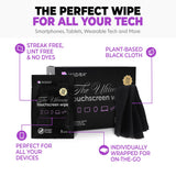 Wipex Screen Wipes & Gym Wipes Combo Pack - 75ct Gym Equipment Canister & 24ct Individually Wrapped Fitness Touch Screen Cloths, Safe for Yoga Mats