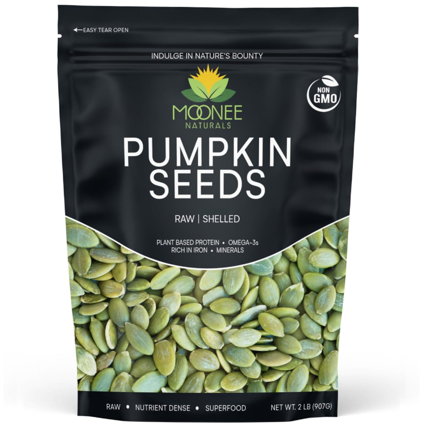 Moonee Naturals - Pumpkin Seeds - Certified Non-GMO (2 Pound)