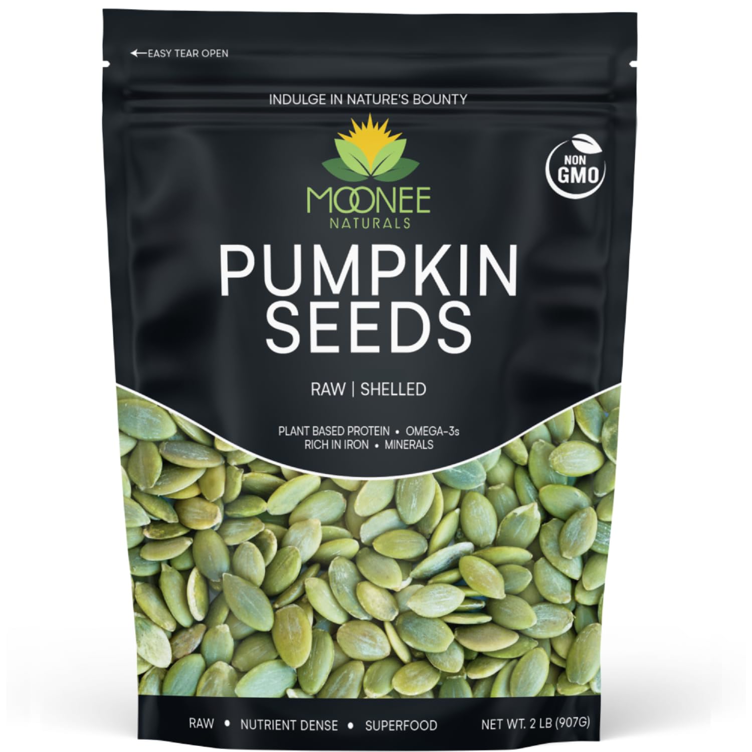 Moonee Naturals - Pumpkin Seeds - Certified Non-GMO (2 Pound)