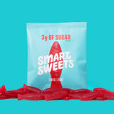 SmartSweets Sweet Fish, Low Sugar Gummy Candy (3g), Low Calorie (130), Gluten-Free -1.8oz (Pack of 6) Packaging may vary