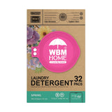 WBM Home Laundry Detergent Pods, Spring Fragrance Scent, 32 Count - HE Concentrated Laundry Pods with 10x Ultra Power Cleaning and 4D Laundry Stain