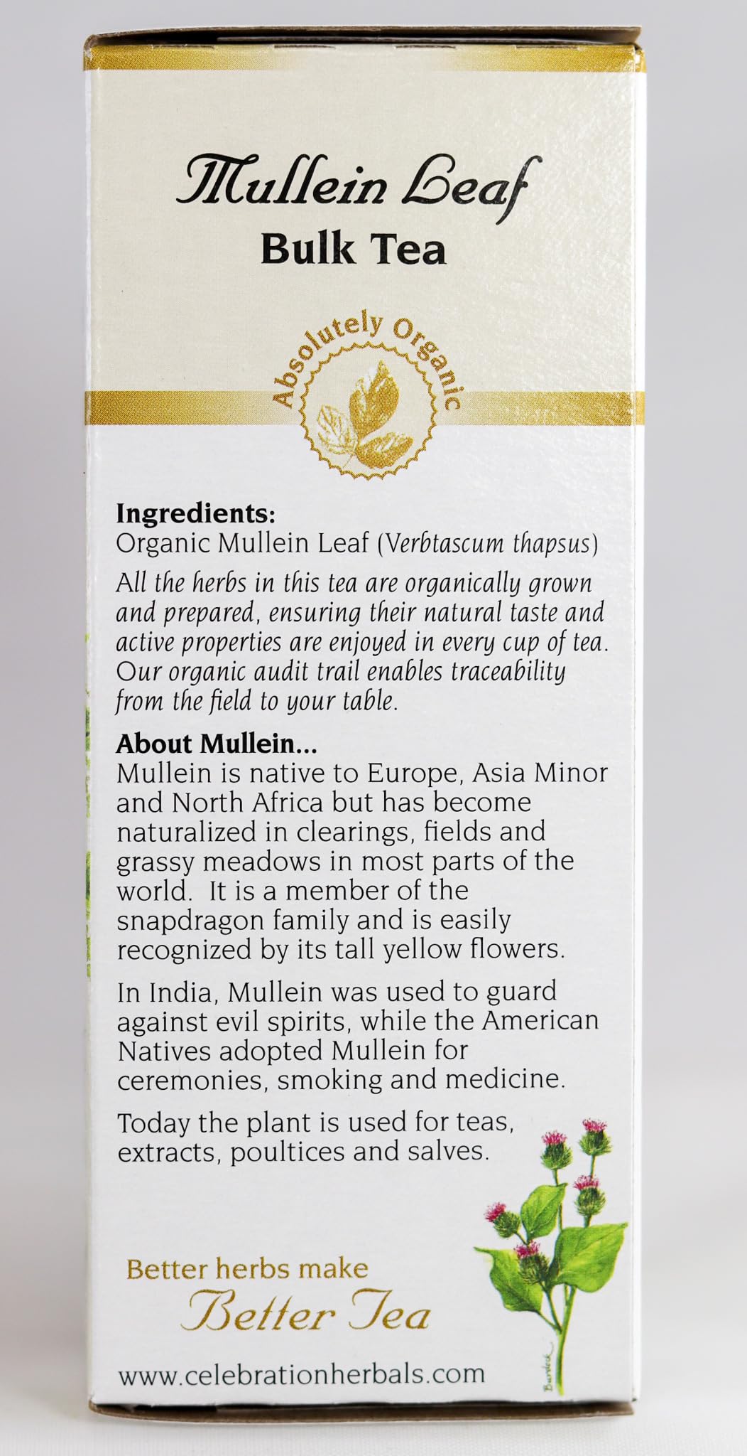 Celebration+Herbals+Mullein+Leaf+25g