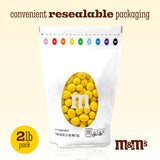M&M'S Yellow Peanut Chocolate Candy, 2 lb Bulk Resealable Bag