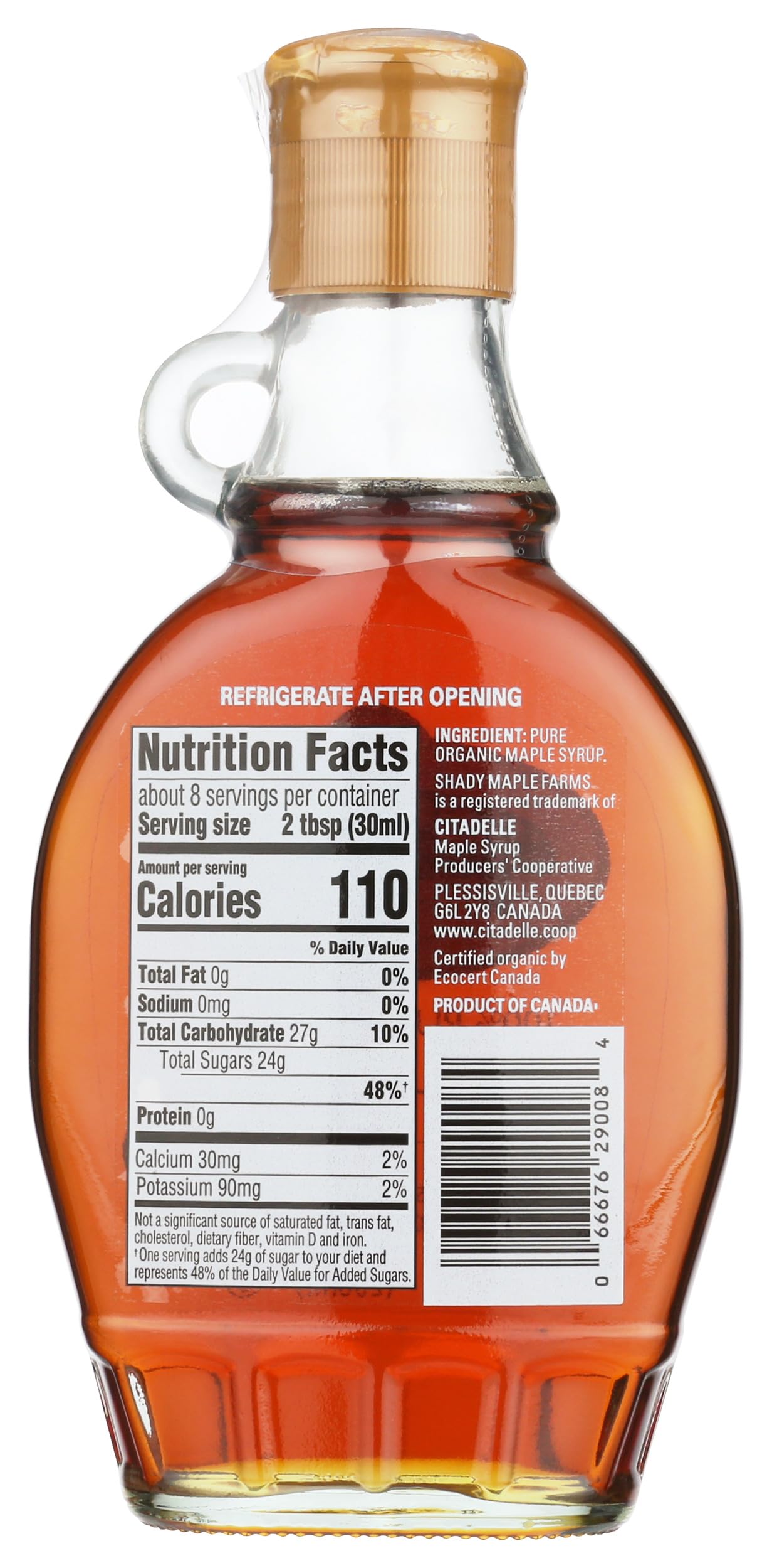 Shady Maple Farms Organic Grade A Amber Maple Syrup, 8 Fl Oz