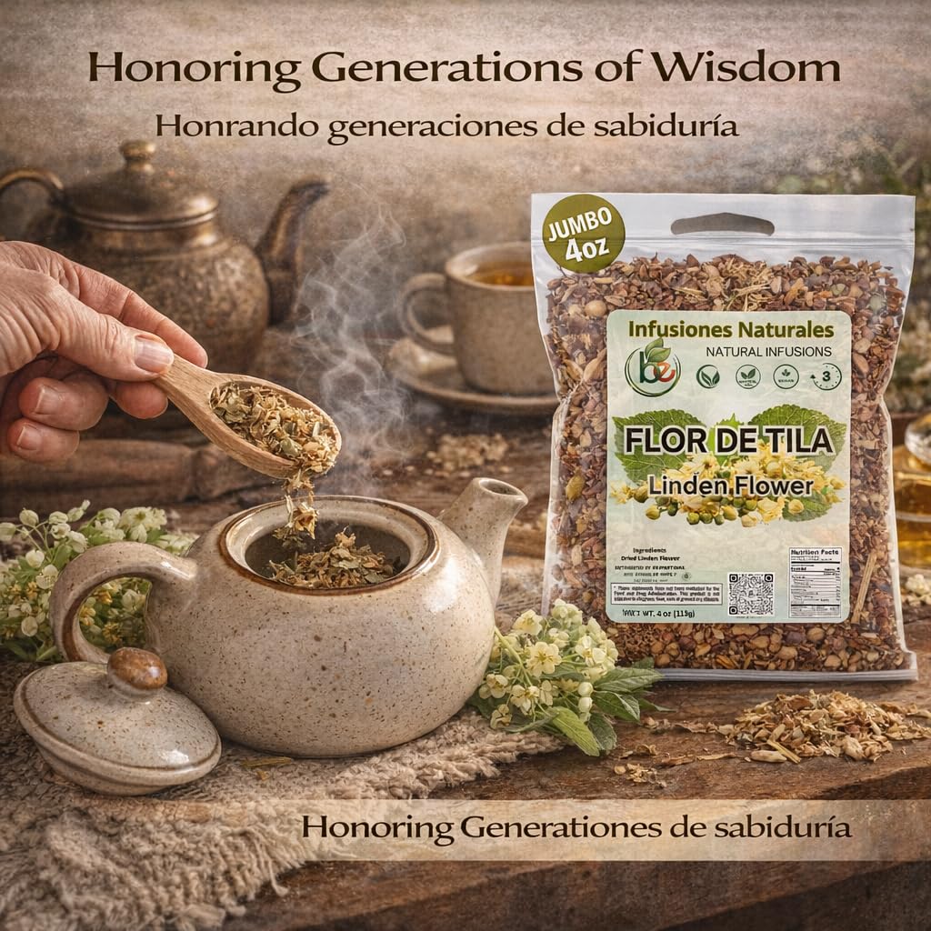 Tila Seca Herbal Tea (4 oz) - 100% Natural Linden Flowers & Leaves (Ternstroemia lineata) - Traditional Relaxation & Nightly Comfort - Wildcrafted