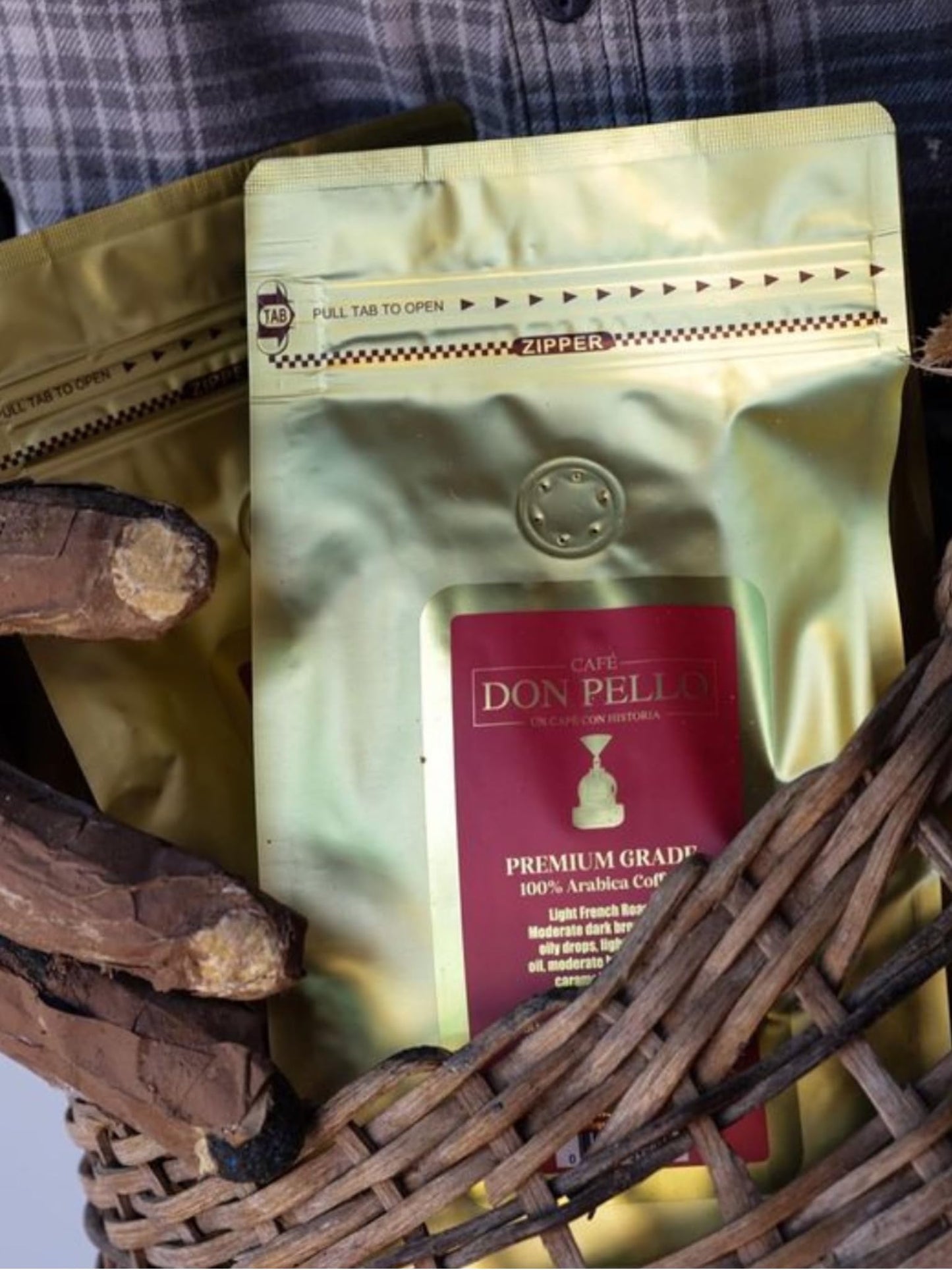 Cafe Don Pello - 100% Arabica Coffee - Premium Grade - Ground Coffee - 14oz Bag
