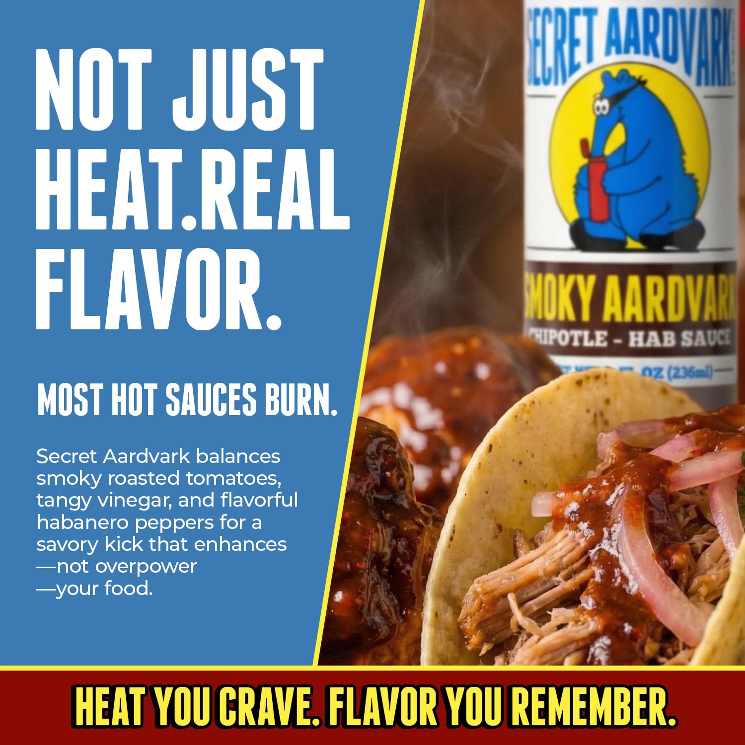 Secret Aardvark Smoky Chipotle Habanero Hot Sauce, Non-GMO, 8 fl oz