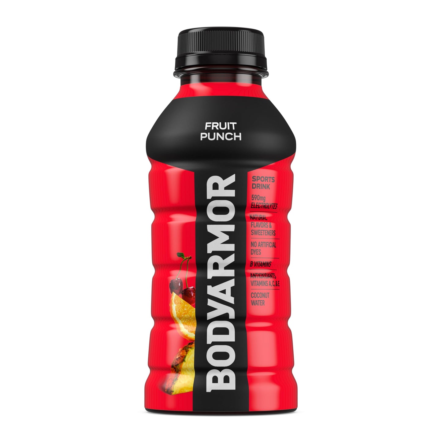 BODYARMOR Sports Drink, Fruit Punch, Electrolyte Drink Hydration, 12 Fl Oz Bottles (8 Pack), Flavored Coconut Water with B Vitamins & Antioxidants