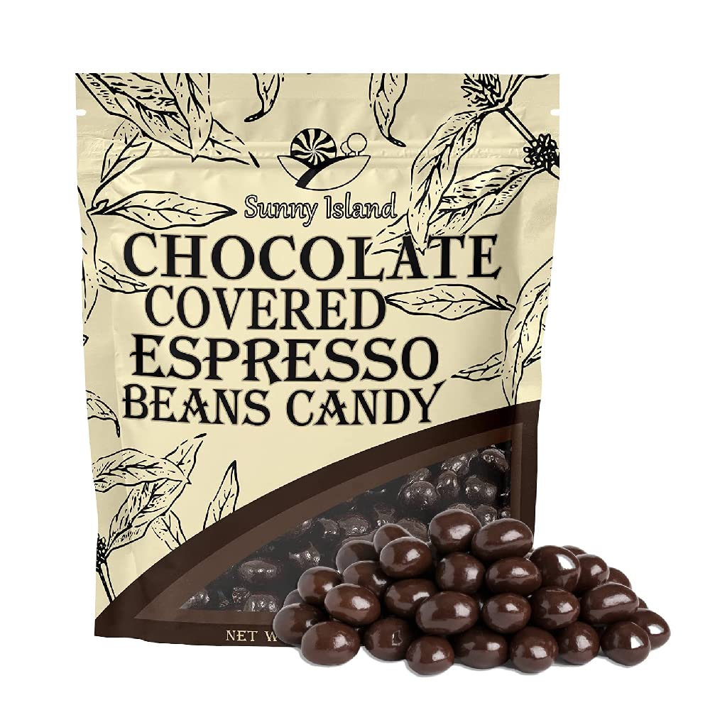 Dark Chocolate Covered Espresso Beans 2-Pound Bag | Chocolate Covered Coffee Beans | Coffee Candy for Office Bowls, Party Favors and Dessert