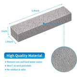 4TH Pumice Stone for Toilet Bowl Cleaning,Pumice Stick Powerfully Away Limescale Stain,Hard Water Ring, Calcium Buildup,Iron&Rust. Remover