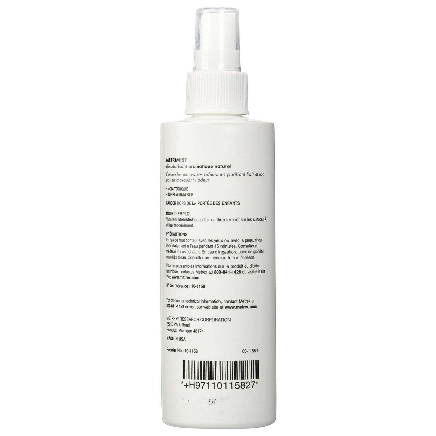 MetriMist Air Freshener, Liquid 8 oz. Bottle Fresh Scent, 10-1158 - Case of 12