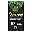 DIVINE CHOCOLATE Chocolate, 70% Dark Chocolate with Mint Crisp, 3 Oz