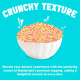 Bakebright Strawberry Shortcake Crunch Crumbles Topping | 4oz Tasty Ice Cream Dessert Topping Crunch Coat Toppings for Ice Cream Bar Topper