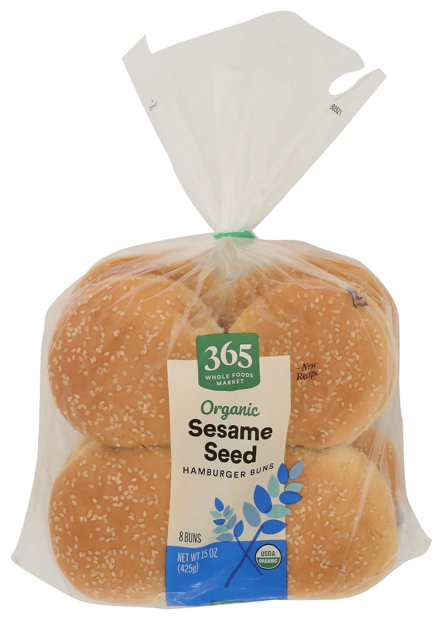 365 by Whole Foods Market Organic Sesame Hamburger Buns, 15 OZ
