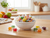 Assorted Hard Candy Fruit Barrels - 4 lbs Bulk Individually Wrapped Orange Cherry Apple Lemon Grape Fresh Sweet Individually Wrapped Classic Treats
