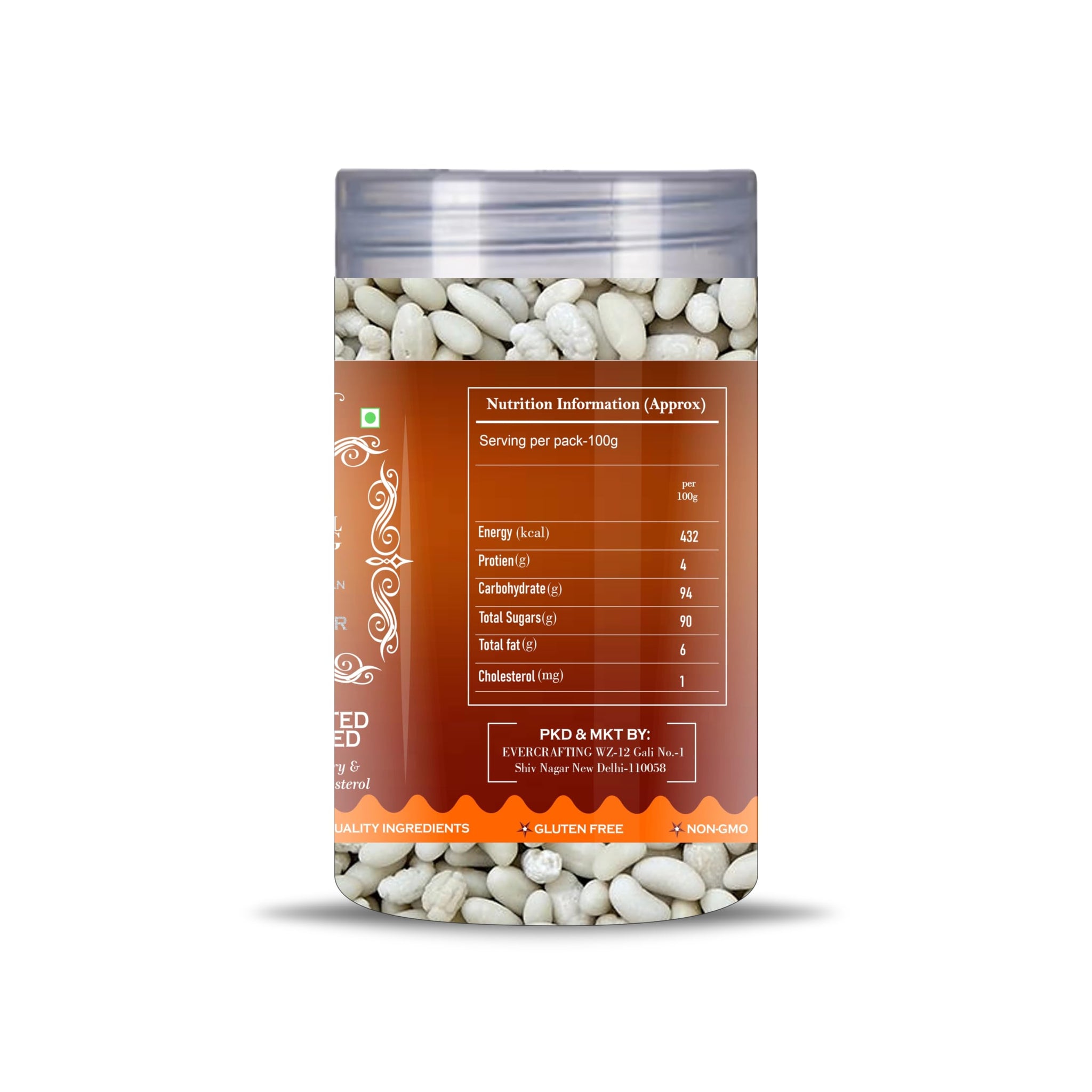 Blessfull Healing Sugar Coated Fennel Seed 5 Oz(Ounce) Airtight Container With Spoon