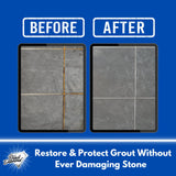 Black Diamond Stoneworks Ultimate Grout Cleaner with Brush + Marble & Tile Cleaner (2-Pack) - Safe for Natural Stone, Acid Free Deep Cleans Grout