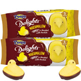 Original Peeps Delights, Milk Chocolate Dipped Marshmallow Chicks, Easter Basket Stuffer Candy, 1.5 Ounces (Pack of 2)