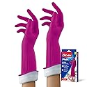 Playtex Living Drip-Catch Cuff Gloves, (Medium, 2 Pairs) Premium Protection Reusable Household Gloves