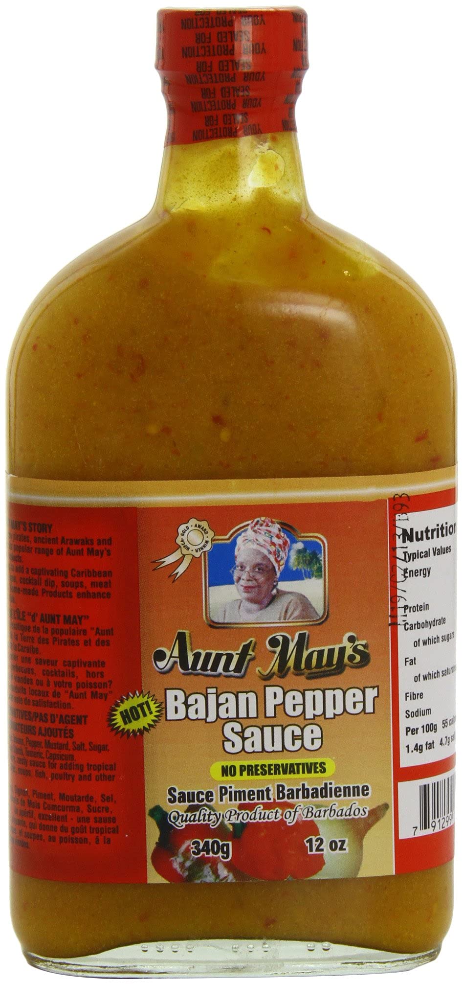 2 pack Aunt May's mustard pepper sauce