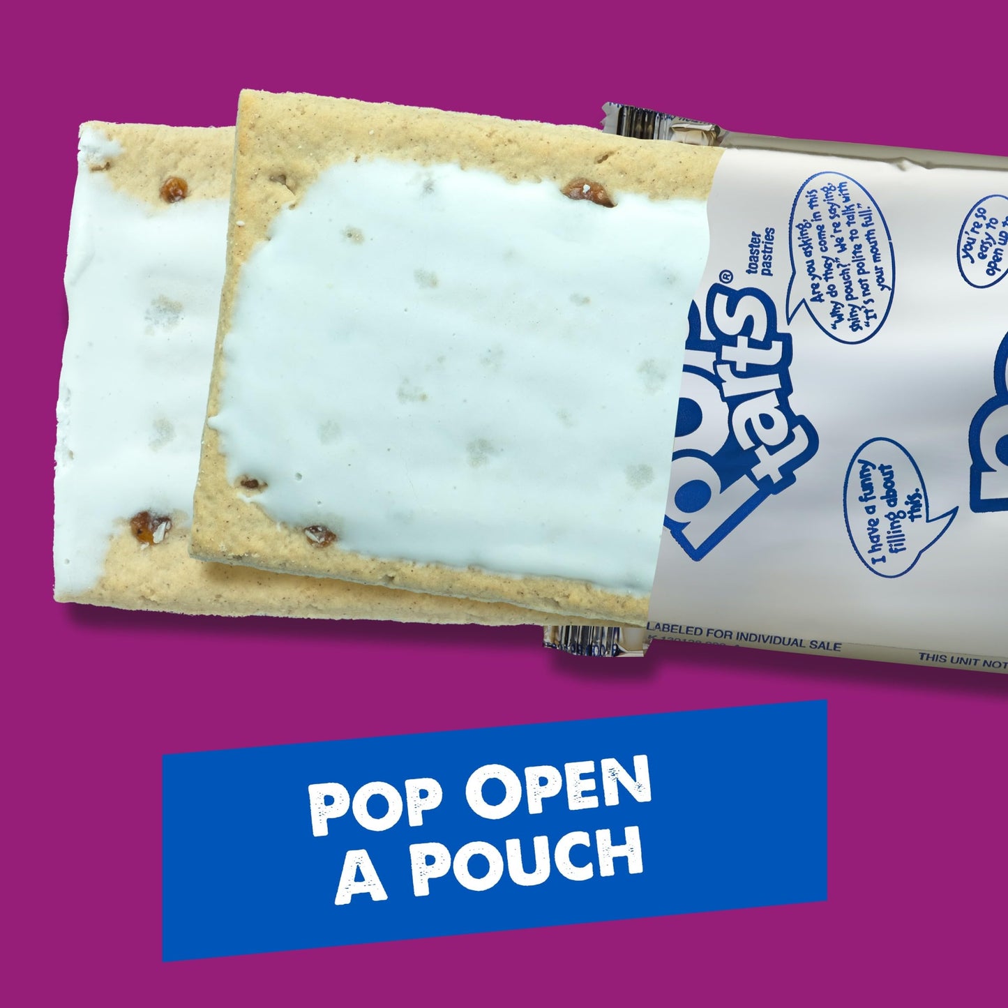 Pop-Tarts Toaster Pastries, Breakfast Foods, Kids Snacks, Frosted Cinnamon Roll (8 Pop-Tarts)