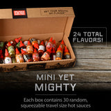 Melinda's Mini Hot Sauce Variety Pack - 30 Pack (2 Oz Each) - Gourmet Hot Sauce Gift Set with Travel Friendly Mini Bottles in 6+ Flavors