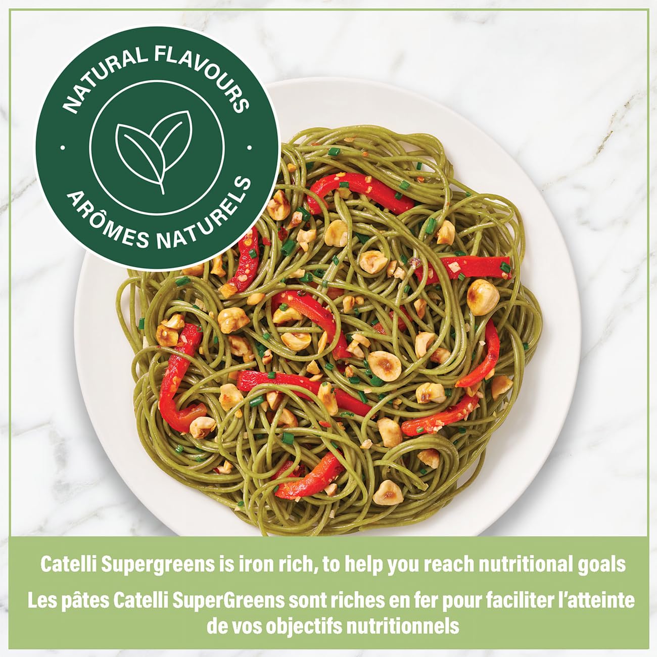 Catelli SuperGreens Spaghetti Pasta, 300g/10.6 oz