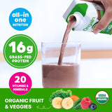 Orgain Organic Nutritional Shake, Creamy Chocolate Fudge - Meal Replacement, 16g Protein, 20 Vitamins & Minerals, Gluten & Soy Free, Kosher, Non-GMO