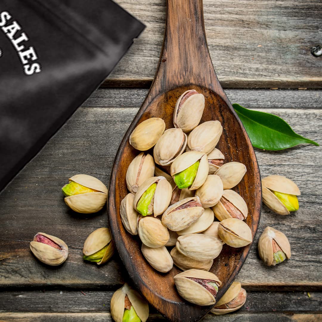 Presto Sales Pistachios In Shell California, 16 oz. | Premium Roasted Salted | Healthy, Natural, Vegan, Non-GMO | Resealable 1 lb. Bag by Presto Sales