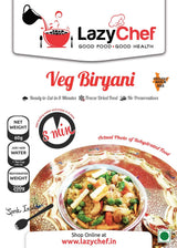 LazyChef Veg Biryani (Ready To Eat) | Vegetarian | Create your own Pack of 10