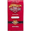 Red Diamond Whole Bean Coffee, Classic Blend, Medium Roast, Premium Arabica Whole Beans, Smooth & Rich Flavor, 11 Ounce Resealable Bag