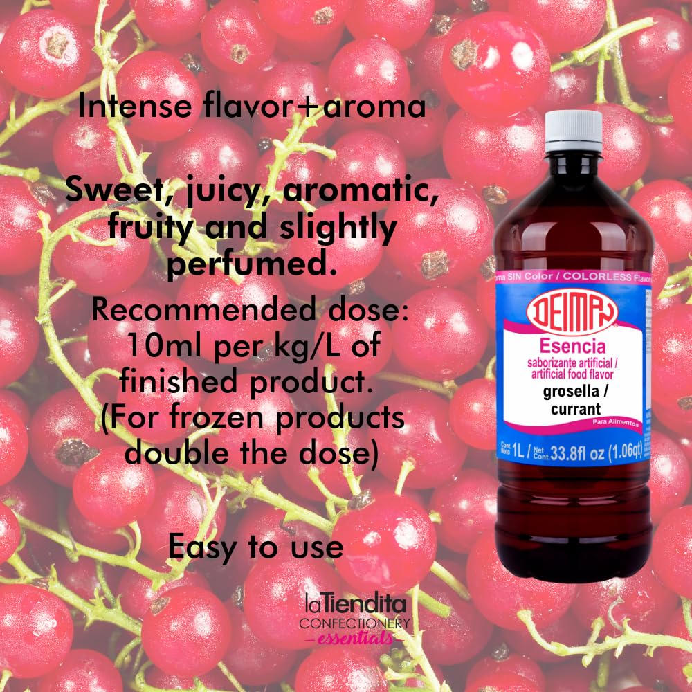 Deiman Artificial Food Flavoring Currant Essence (33.8 fl oz)